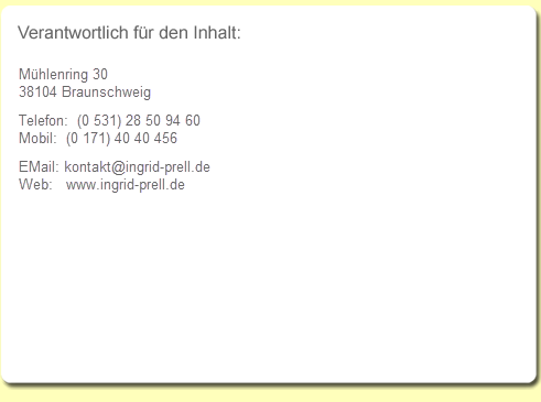 Ingrid Prell - Impressum